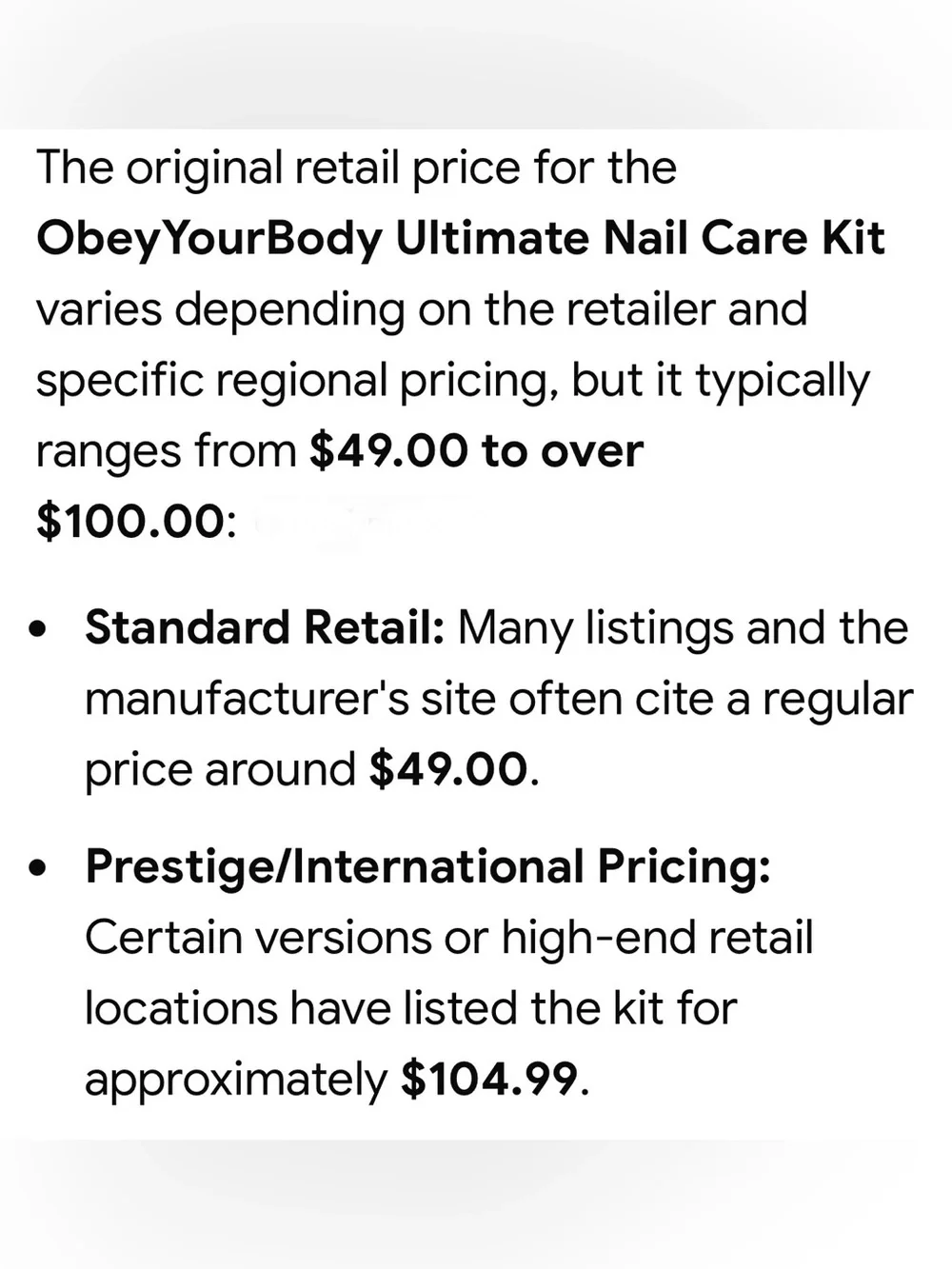 OBEY YOUR BODY ULTIMATE NAIL CARE KIT, DEAD SEA MINERALS NEW